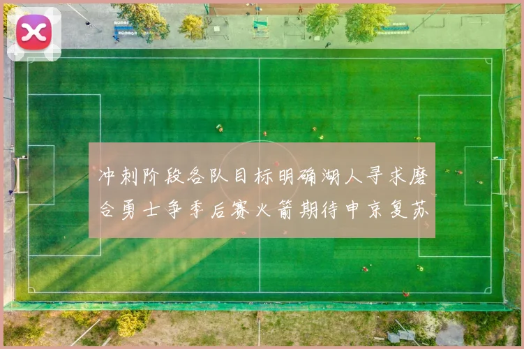 冲刺阶段各队目标明确湖人寻求磨合勇士争季后赛火箭期待申京复苏